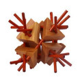 Spiky 3D Hölzernes Gehirn Teaser Puzzle
